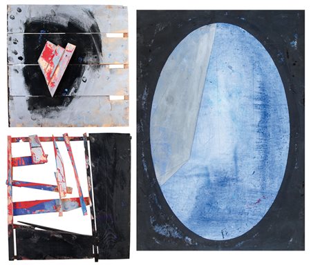 ARTHUR KOSTNER St. Pauls (Bolzano) 1954 Senza titolo, 1987 smalti su tavola...