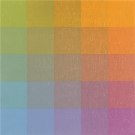 JORRIT TORNQUIST Graz 1938 Senza titolo, 1972 acrilici su tela applicata su...