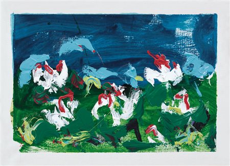 MARIO SCHIFANO Homs (Libia) 1934 - Roma 26/01/1998 Senza titolo, seconda metà...