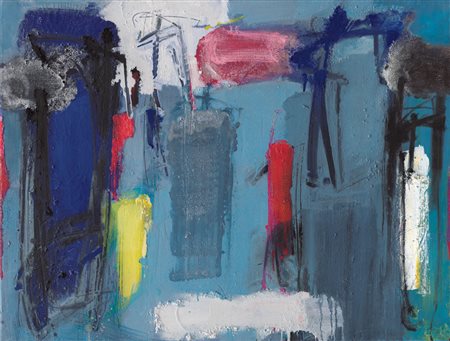 ENZO ESPOSITO Benevento 26/09/1946 Senza titolo tecnica mista su cartoncino...