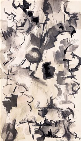 ENZO BRUNORI Perugia 14/07/1924 - Roma 13/05/1993 Senza titolo, 1955 tecnica...