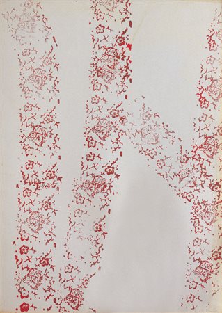 RENATO MAMBOR Roma 04/12/1936 Prove Rullo, 1968 tecnica mista su cartoncino...