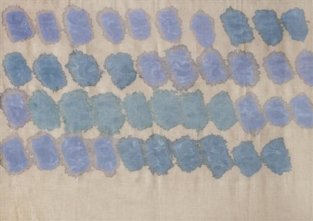 GIORGIO GRIFFA Torino 29/03/1936 Senza titolo, 1981 acrilici su tela di juta...