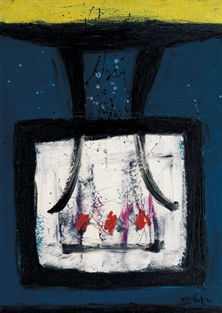 CHIN HSIAO Shanghai (Cina) 30/01/1935 Pittura CD, 1957 olio su tela cm....