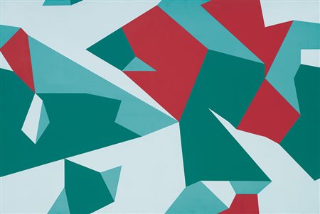 SERGIO LOMBARDO Roma 01/12/1939 Pittura stocastica, 1981 vinilico su tela cm....