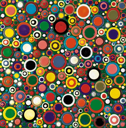 DAVIDE NIDO Senago 1966 Orbite verdi, 2008 tecnica mista su tela cm. 60x60,...