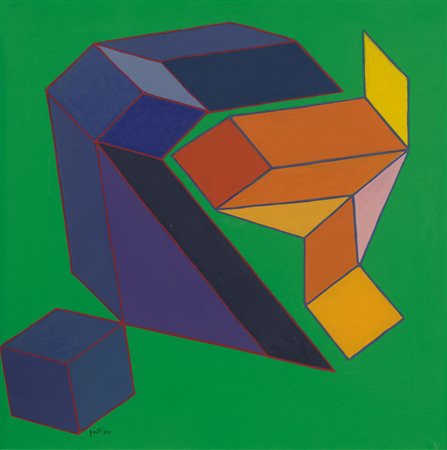 ACHILLE PERILLI Roma 28/01/1927 Accumulation, 2001 tecnica mista su tela cm....