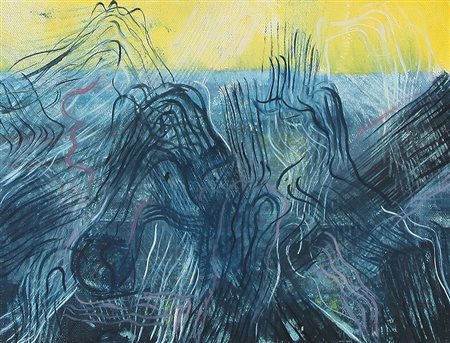 CLAUDIO OLIVIERI Roma 28/11/1934 Senza titolo, 1968 olio su tela applicata su...