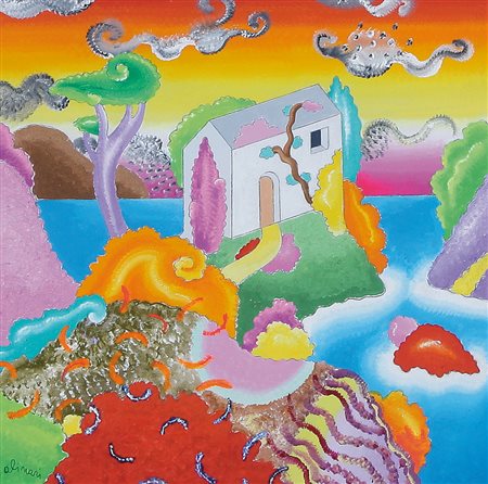 LUCA ALINARI Firenze 27/10/1943 Senza titolo olio e tecnica mista su tela...