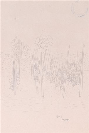 ATANASIO SOLDATI Parma 25/08/1896 - Parma 27/08/1953 Losanna, 1943 matita su...