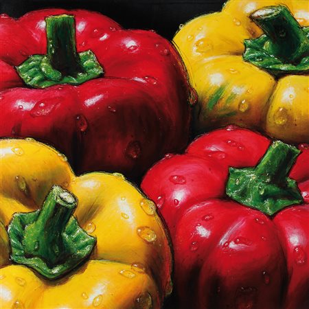 CH ALMÀ Sarroch (Ca) 12/03/1956 Rita, 2007 acrilico su tela cm. 83x83, firma...