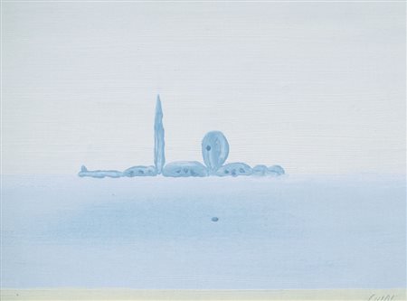 VIRGILIO GUIDI Roma 04/04/1891 - Venezia 07/01/1984 Isola di San Giorgio olio...