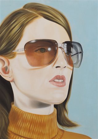 ALBERTO CASTELLI Torino 1970 Lorna with sunglasses, 2001 olio su tela cm....