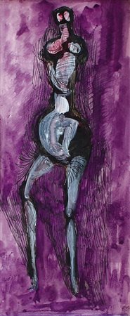 TOTI SCIALOJA Roma 16/12/1914 - Roma 01/03/1998 A Maria, 1952 inchiostri di...