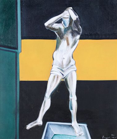 SALVATORE PROVINO Bagheria (Pa) 04/06/1943 La doccia, 1973 olio su tela cm....