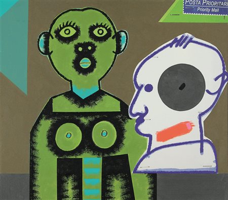 CONCETTO POZZATI Vo' Vecchio (Pd) 01/12/1935 Posta prioritaria, 2004 olio,...