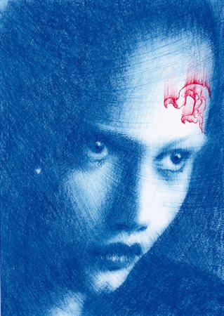 OMAR GALLIANI Montecchio Emilia (Re) 30/10/1954 Blu oltremare tecnica mista...