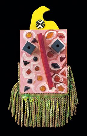 ENRICO BAJ Milano 31/10/1924 - Varese 15/06/2003 Maschera con naso storto e...