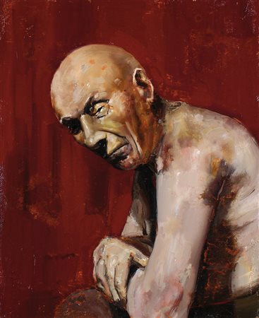 FEDERICO GUIDA Milano 1969 Dino's, 2008 olio su tela cm. 62x51, firma e anno...