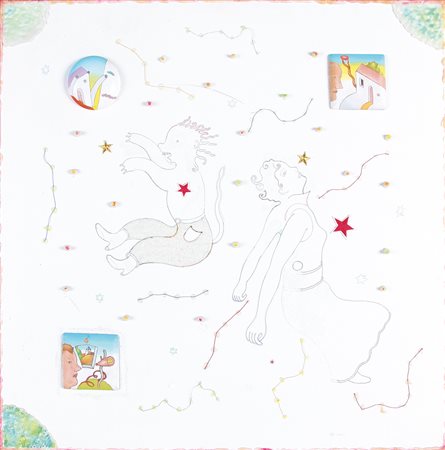 LUCA ALINARI Firenze 27/10/1943 Uova all'assalto di un seme, 2003 acrilico,...