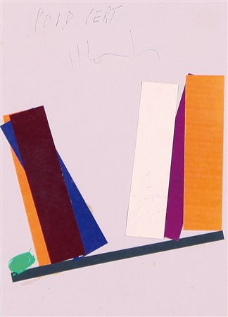 ALDO MONDINO Torino 04/10/1938 - 10/03/2005 Poid vert, 1973 tecnica mista e...