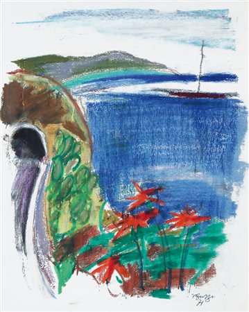 VIRGILIO GUZZI Molfetta (Ba) 23/12/1902 - Roma 09/11/1978 Marina, 1971...