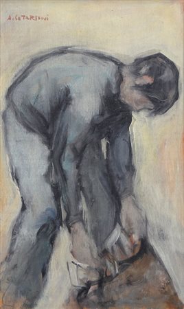 ALFREDO CATARSINI Viareggio 1899 - 1993 Ragazzo in cerca di rifiuti, 1960...