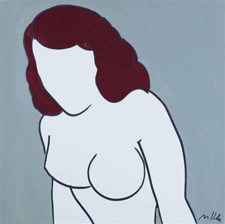 MARCO LODOLA Dorno (Pv) 04/04/1955 Figura tecnica mista e smalti su tela cm....