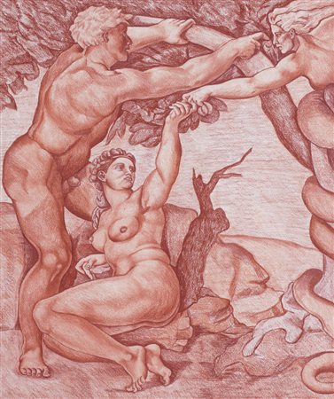 ROBERTO CANTARELLA Studio sul particolare del Peccato originale di...
