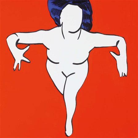 MARCO LODOLA Dorno (Pv) 04/04/1955 Pin Up smalti su tela cm. 50x50, firma sul...