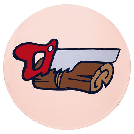 GABRIELE ARUZZO Roma 1976 Senza titolo (Wood Work), 2005 smalto e acrilico su...