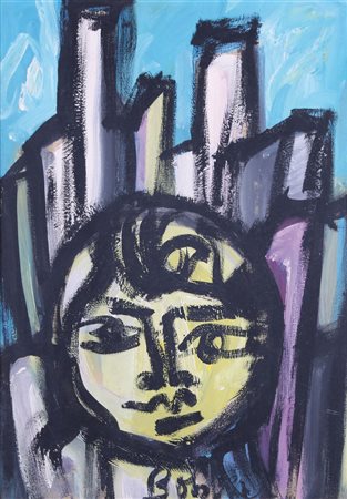 GUSTAVO BOLDRINI Venezia 1925 - 1988 Parigi, 1966 olio su tela cm. 70x50,...