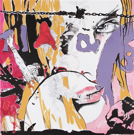 LIDIA BACHIS Roma 16/01/1969 Senza titolo, 2006 olio su tela cm. 90x90,...