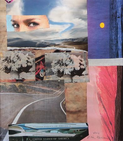 ELIO MARIANI Milano 1943 Senza titolo, 2006 mec-art gest su tela (tecnica...