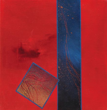 MAURIZIO ROASIO Vercelli 1946 Senza titolo, 2001 acrilici su tela cm. 30x30,...