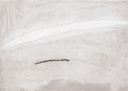 PIERPAOLO CALZOLARI Bologna 21/11/1943 Senza titolo, 1969 sale e tabacco su...