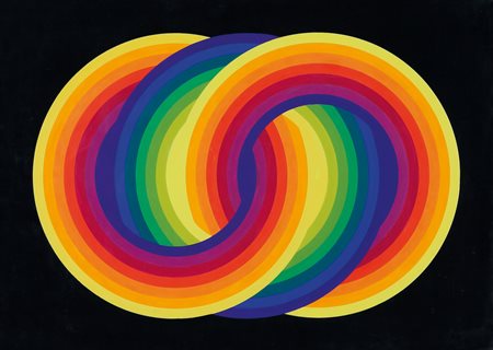 JOEL STEIN Boulogne-sur-Mer (Francia) 1926 Tre cerchi in progressione...