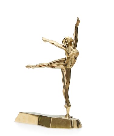 GIULIO BALBO Torino 30/01/1943 Ballerina 1995 bronzo dorato altezza cm. 40,5,...