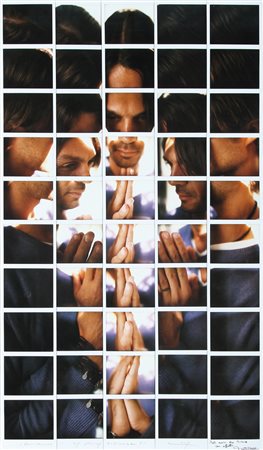 MAURIZIO GALIMBERTI Milano 1956 Paolo Maldini, 2007 mosaico di 50 polaroid...