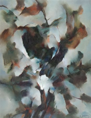 DINO LANARO Malo (VI) 1909 - Milano 1998 Inverno, 1971 olio su tela cm....