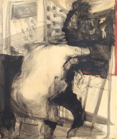 UGO ATTARDI Sori (Ge) 12/03/1923 - Roma 21/07/2006 Donna alla finestra, 1963...