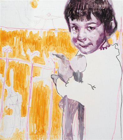 STEFANO ABBIATI Milano 30/05/1979 Savate 4, 2005 tecnica mista su tela cm....