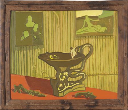 FRANCESCO DI LERNIA Torino 19/10/1966 Maison du Jouir, 1995 olio su tela cm....