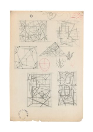 ATANASIO SOLDATI Parma 25/08/1896 - Parma 27/08/1953 Senza titolo disegno a...