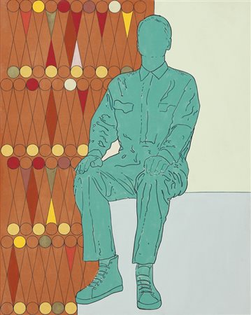 RENATO MAMBOR Roma 04/12/1936 Renato d'Egitto, 2005 olio e smalto su tela...