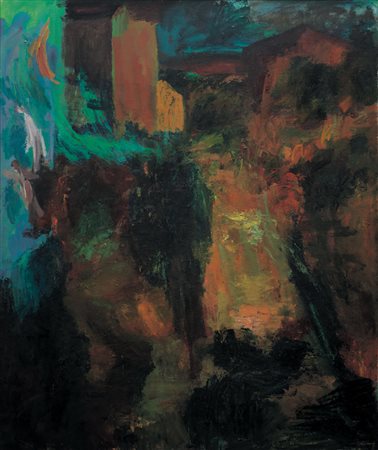 ERNESTO TRECCANI Milano 26/08/1920 - Milano 27/11/2009 L'estate olio su tela...