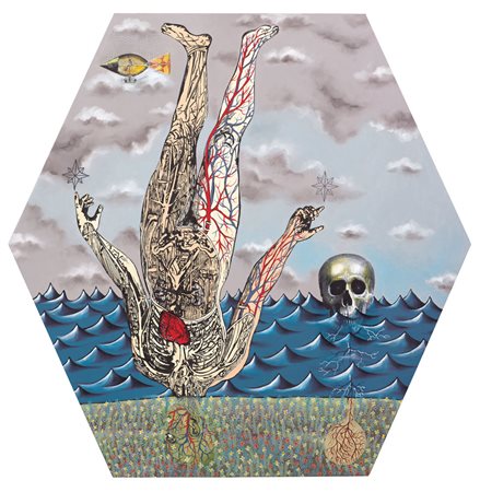 MASSIMO GURNARI Milano 01/05/1981 Invisible man, 2010 tecnica mista e collage...