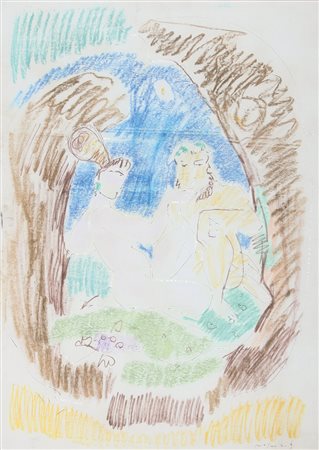 FRANCO ROGNONI Milano 20/09/1913 - Milano 11/03/1999 Baciamano tecnica mista...