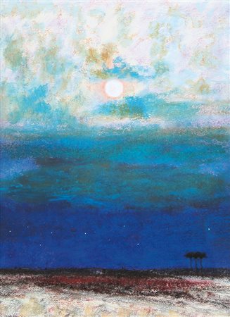 NATALE ADDAMIANO Bitetto 1943 Notte d'estate, 2003 pastelli su carta intelata...