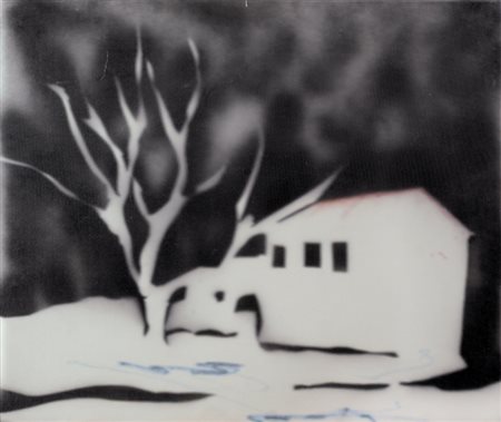 MARIO SCHIFANO Homs (Libia) 1934 - Roma 26/01/1998 Senza titolo, 1966 smalto...